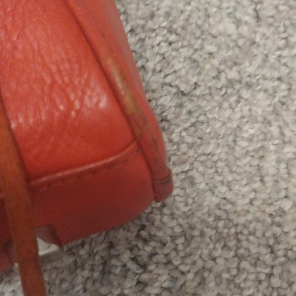 - Rebecca Minkoff rust leather fringe detail chain handle crossbody